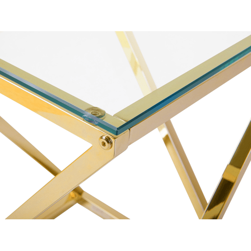 Mesa de apoio BEVERLY Vidro Dourado Mesa de apoio BEVERLY Vidro Dourado