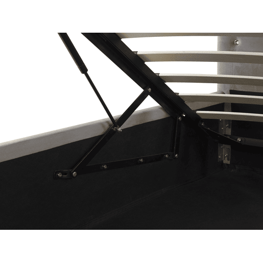 Cama baú Veludo AMIENS 180 x 200 cm Cinzento