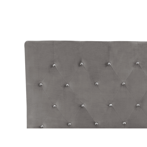 Cama baú Veludo AMIENS 140 x 200 cm Cinzento