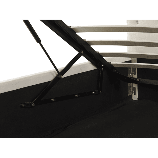 Cama baú Veludo AMIENS 160 x 200 cm Creme claro