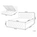 Beliani Cama con almacenaje Terciopelo AMIENS 151x217 Beliani Cama con almacenaje Terciopelo AMIENS 151x217 Beige