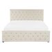 Beliani Cama con almacenaje Terciopelo AMIENS 151x217 Beliani Cama con almacenaje Terciopelo AMIENS 151x217 Beige