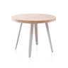 Mesa redonda fixa Berg Carvalho - Branco 100 x 78 x 100 cm