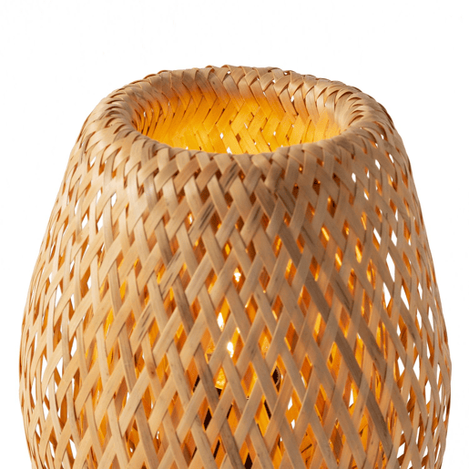Candeeiro de mesa Tara em Bambu, diâmetro 43,5 cm