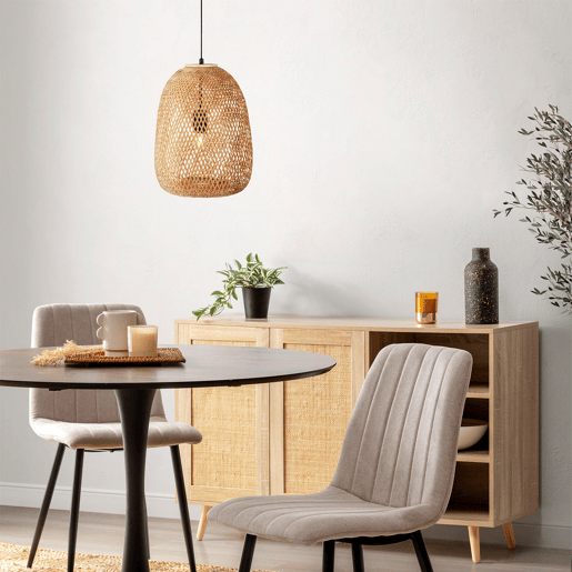 Lâmpada de teto Bamboo Yumei, diâmetro 30 cm