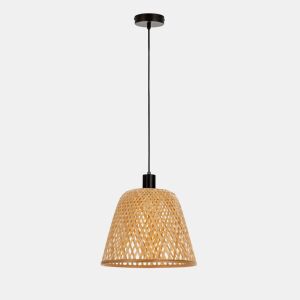Lâmpada de teto Raku em bambu, diâmetro 30 cm