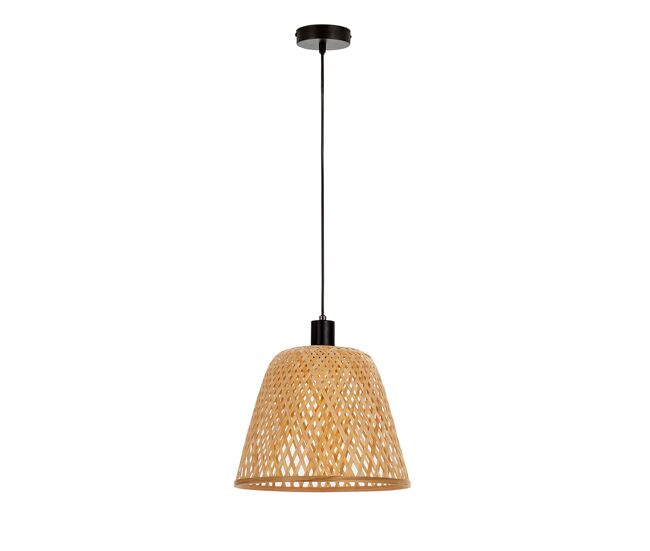 Lámpara de techo raku en bambú, diametro 30 cm