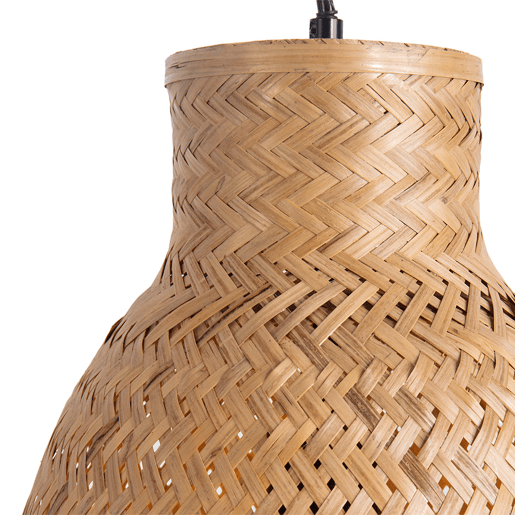 Lâmpada de teto de bambu Nomi, diâmetro 31 cm