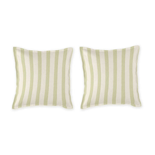 2 Fronhas para almofada 100% algodão percal orgãnico BENGALE 50x50+2,5 cm- amarelo claro