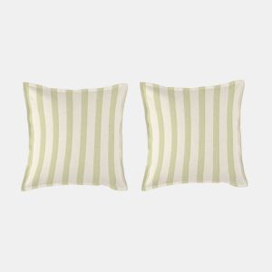2 Fronhas para almofada 100% algodão percal orgãnico BENGALE 50x50+2,5 cm- amarelo claro