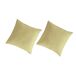 2 Fundas de almohada lisas lino/algodón orgánico 2 Fundas de almohada lisas lino/algodón orgánico Amarillo