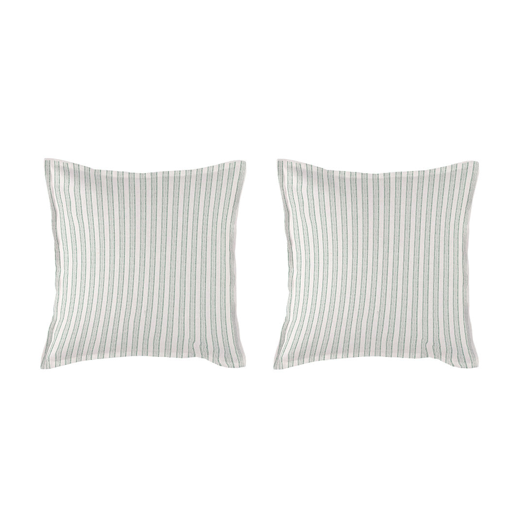 2 Fundas de almohada 100% algodón percal orgánico KERALA