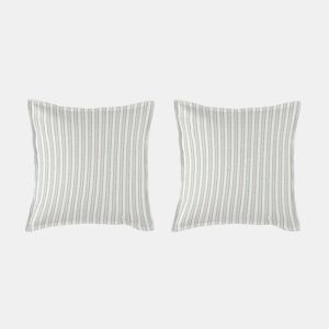 2 Fronhas para almofada 100% algodão percal orgãnico KERALA 50x50+2,5 cm - verde claro