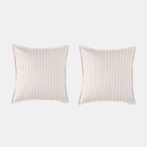 2 Fronhas para almofada 100% algodão percal orgãnico KERALA 50x50+2,5 cm areia