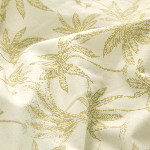 Capa de dredão 100% algodão percal orgãnico GOA ECUME 140x200 cm amarelo claro
