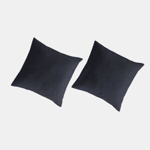 2 Fronhas para almofada algodão orgãnico LISO 65x65 cm - azul acinzentado