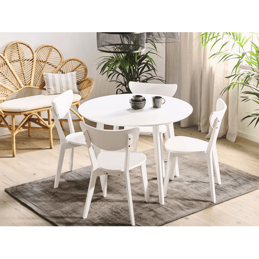 Mesa de jantar ROXBY Branco 100 cm 100 cm