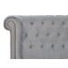 Beliani Cama Terciopelo CAVAILLON 225x246 Beliani Cama Terciopelo CAVAILLON 225x246 Gris Claro