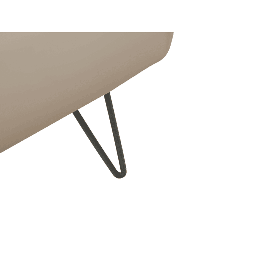 Cama Pele sintética BETIN 180 x 200 cm Cor de areia