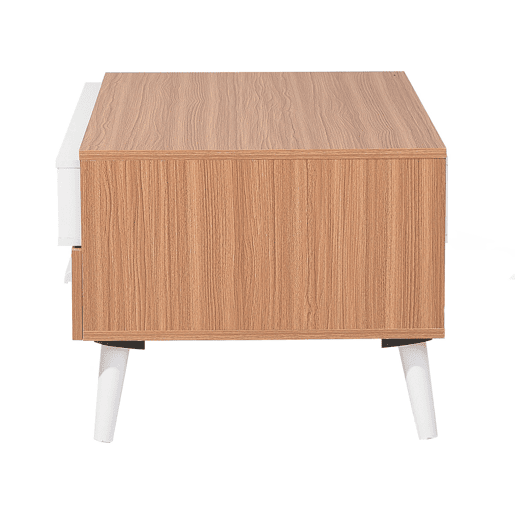 Mesa de centro ALLOA Castanho claroBranco com arrumação