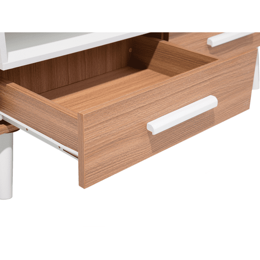 Mesa de centro ALLOA Castanho claroBranco com arrumação