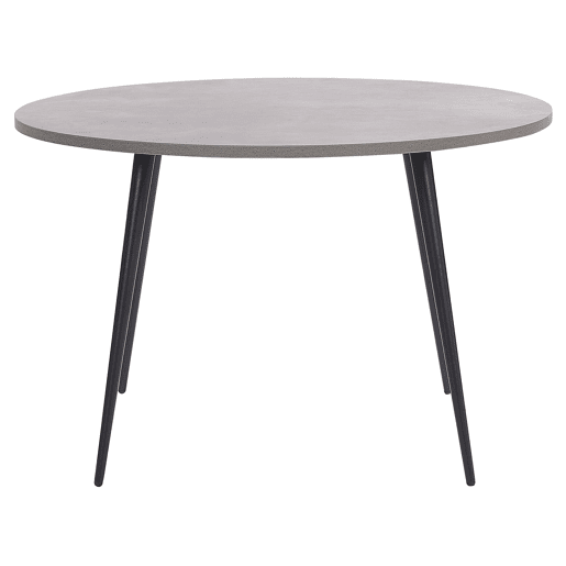 Mesa de jantar ODEON Efeito de betão cinzento 120 cm 120 cm