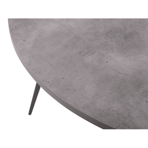 Mesa de jantar ODEON Efeito de betão cinzento 120 cm 120 cm