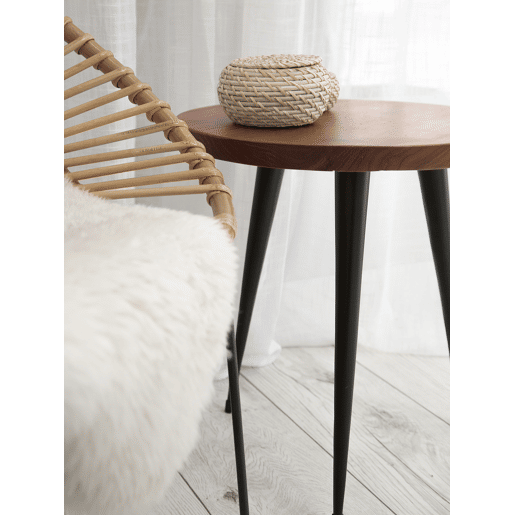 Mesa de apoio DETAH Madeira de teca Castanho escuro