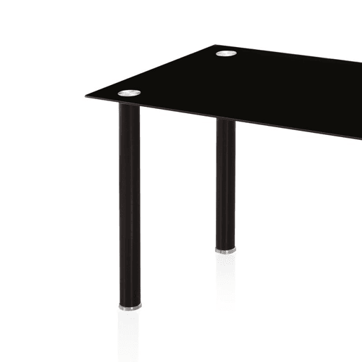Mesa de jantar Ake Vidro preto - Cromado 140 x 75 x 80 cm