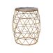 Beliani Mesa auxiliar HALSEY 43x43 Beliani Mesa auxiliar HALSEY 43x43 Dorado