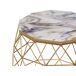 Beliani Mesa auxiliar HALSEY 43x43 Beliani Mesa auxiliar HALSEY 43x43 Dorado
