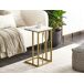 Beliani Mesa auxiliar PANDALE 30x30 Beliani Mesa auxiliar PANDALE 30x30 Blanco