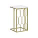 Beliani Mesa auxiliar PANDALE 30x30 Beliani Mesa auxiliar PANDALE 30x30 Blanco