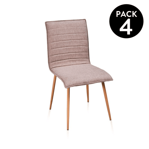 Conjunto de 4 cadeiras de jantar Jules Tex Cambria 45 x 87 x 53 cm