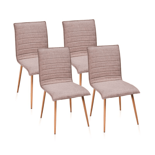 Conjunto de 4 cadeiras de jantar Jules Tex Cambria 45 x 87 x 53 cm