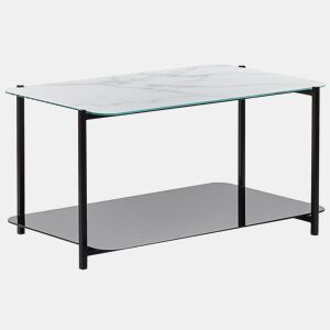 Mesa de centro GLOSTER Vidro de segurança (temperado) Mármore branco