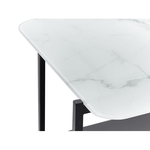 Mesa de centro GLOSTER Vidro de segurança (temperado) Mármore branco