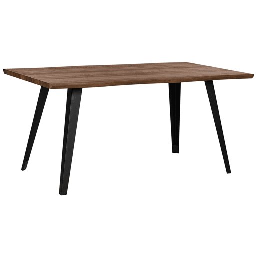 Mesa de jantar WITNEY Castanho escuro 160 cm 90 cm