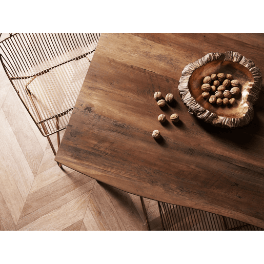 Mesa de jantar WITNEY Castanho escuro 160 cm 90 cm