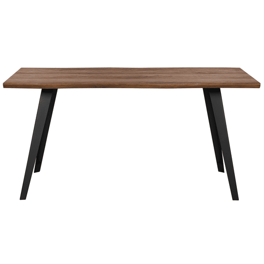 Mesa de jantar WITNEY Castanho escuro 160 cm 90 cm