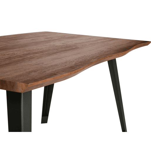 Mesa de jantar WITNEY Castanho escuro 160 cm 90 cm