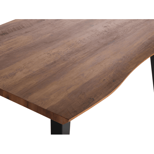 Mesa de jantar WITNEY Castanho escuro 160 cm 90 cm