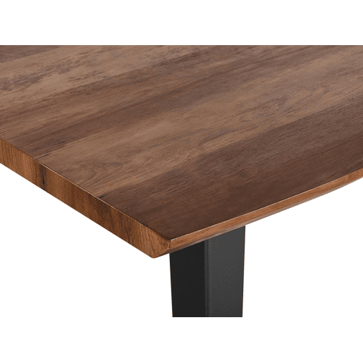 Mesa de jantar WITNEY Castanho escuro 160 cm 90 cm