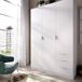 Armario Essen puertas abatibles con cajones 121 Armario Essen puertas abatibles con cajones 121 Blanco