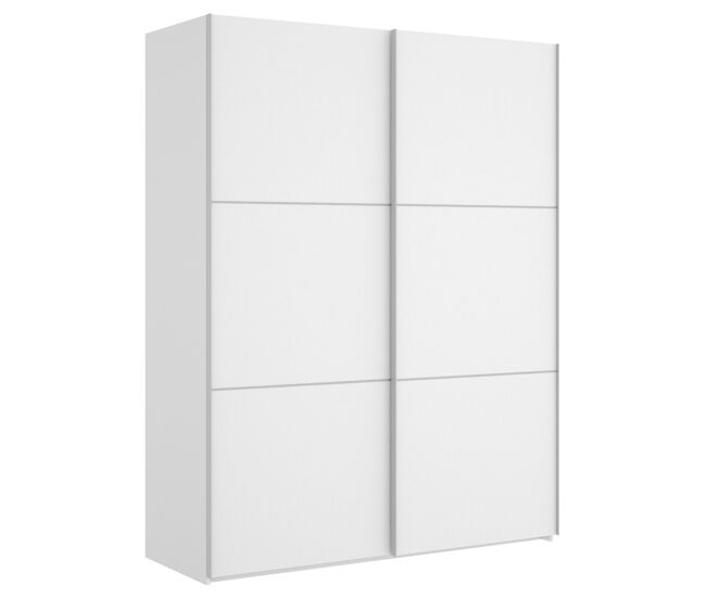 Armario 2 puertas correderas slide 150x204x65 cm blanco