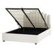 Beliani Cama con almacenaje Terciopelo VINCENNES 147x214 Beliani Cama con almacenaje Terciopelo VINCENNES 147x214 Blanco/ Beige