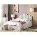 Beliani Cama con almacenaje Terciopelo VINCENNES 147x214 Beliani Cama con almacenaje Terciopelo VINCENNES 147x214 Blanco/ Beige