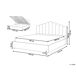 Beliani Cama con almacenaje Terciopelo VINCENNES 147x214 Beliani Cama con almacenaje Terciopelo VINCENNES 147x214 Blanco/ Beige