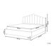 Beliani Cama con almacenaje Terciopelo VINCENNES 187x214 Beliani Cama con almacenaje Terciopelo VINCENNES 187x214 Blanco/ Beige