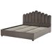 Beliani Cama con almacenaje Terciopelo VINCENNES 187x214 Beliani Cama con almacenaje Terciopelo VINCENNES 187x214 Blanco/ Beige